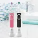 2 عدد مسواک برقی و شارژی مشکی و صورتی Oral-B