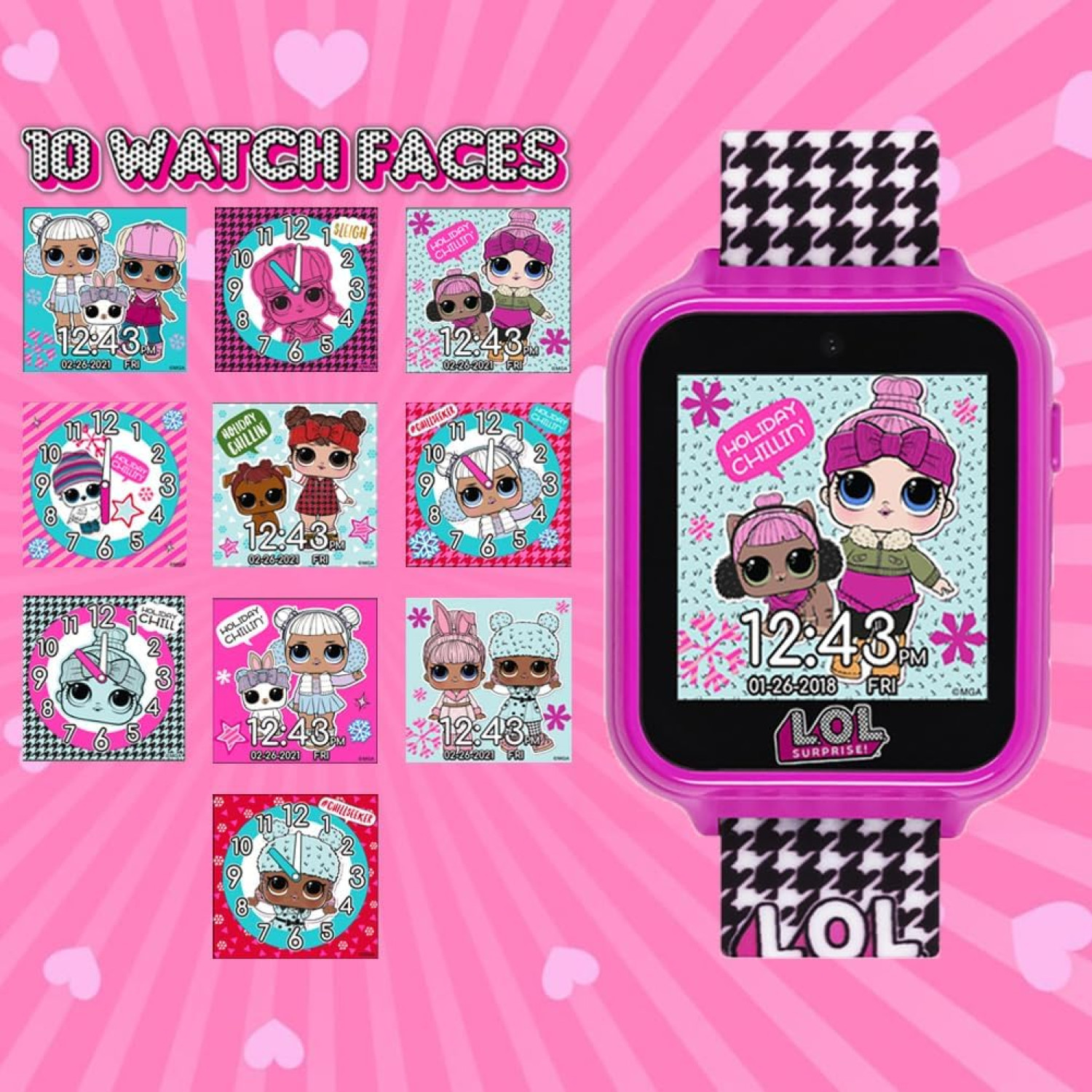 ساعت هوشمند لمسی L.O.L با دوربین سلفی و بازی