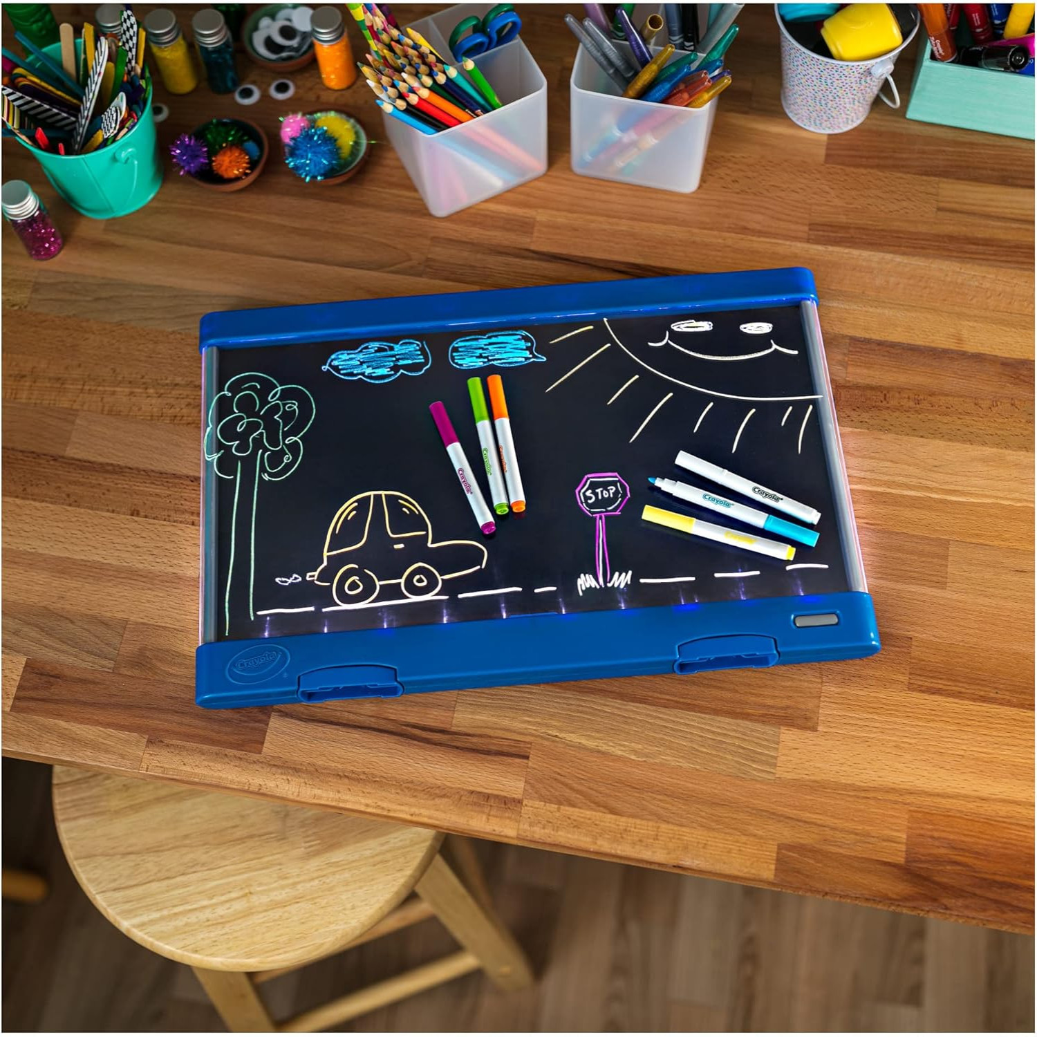 تخته نوری جادویی کودکان با قاب رنگی Crayola