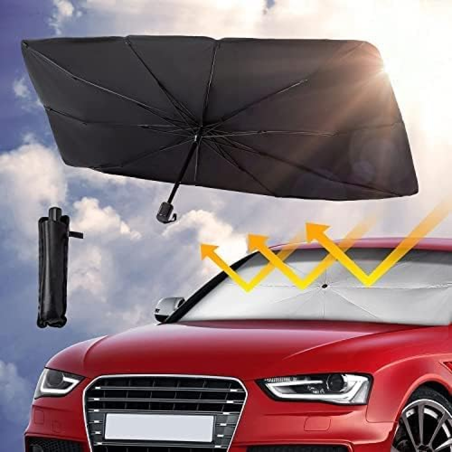 آفتاب گیر چتری خودرو تاشو و محافظ UV برند TDOO