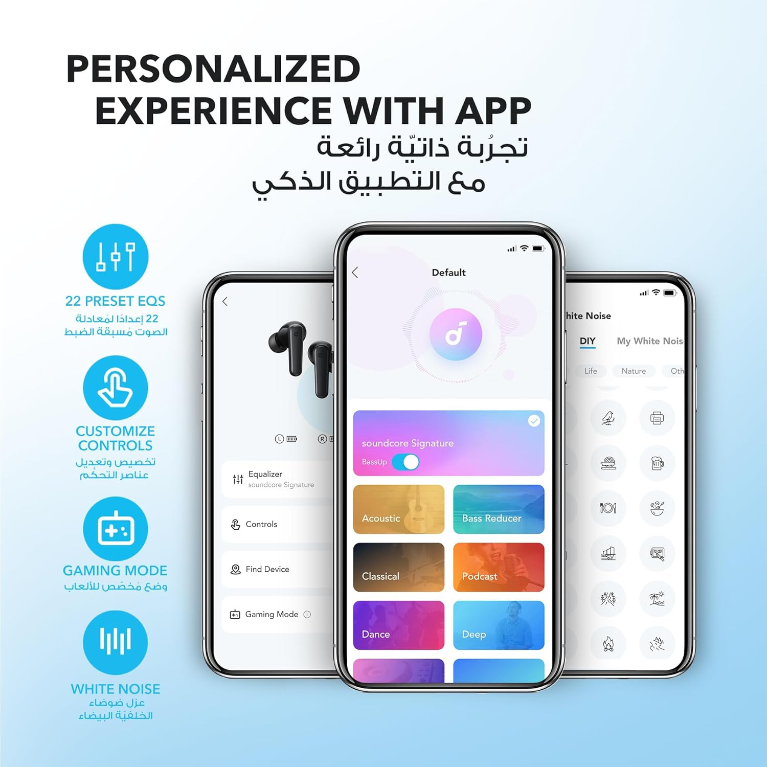 هدفون بلوتوثی 5.3 بیگ بیس با هوش مصنوعی Soundcore