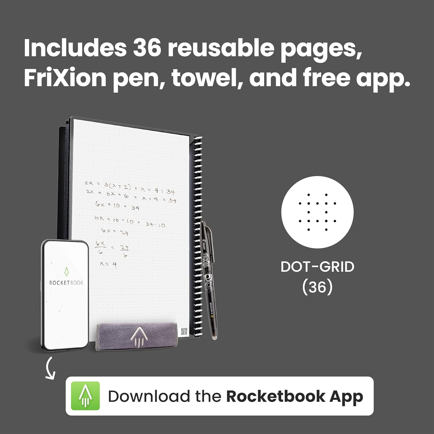 نت بوک هوشمند جادویی قابل استفاده مجدد Rocketbook