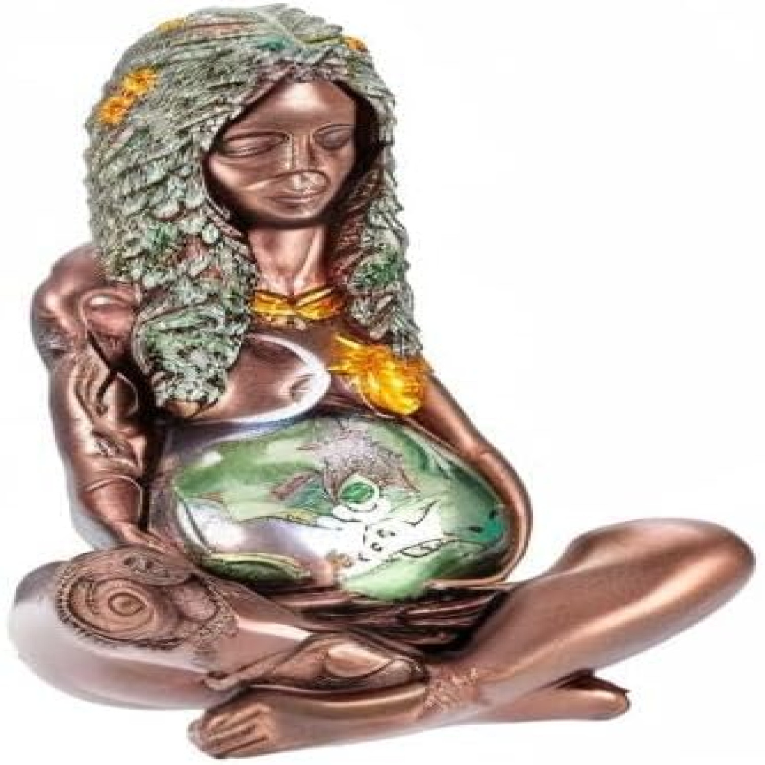 مجسمه گایا مادر زمین آهن و رزین