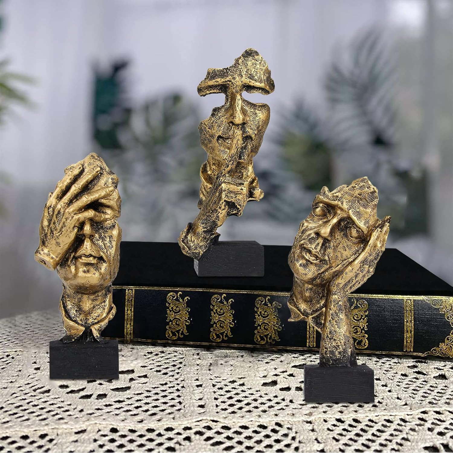 پک 3 تایی مجسمه تفکر و سکوت