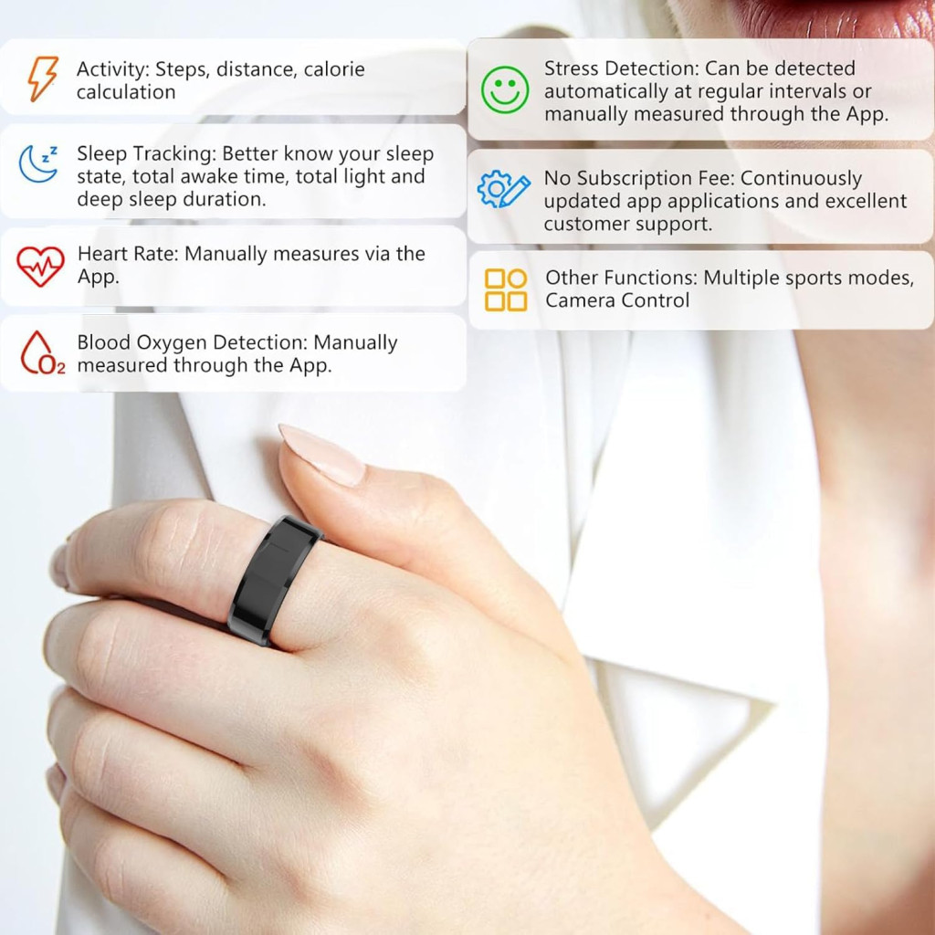 حلقه هوشمند Smart Ring مانیتورینگ سلامتی - یونیسکس