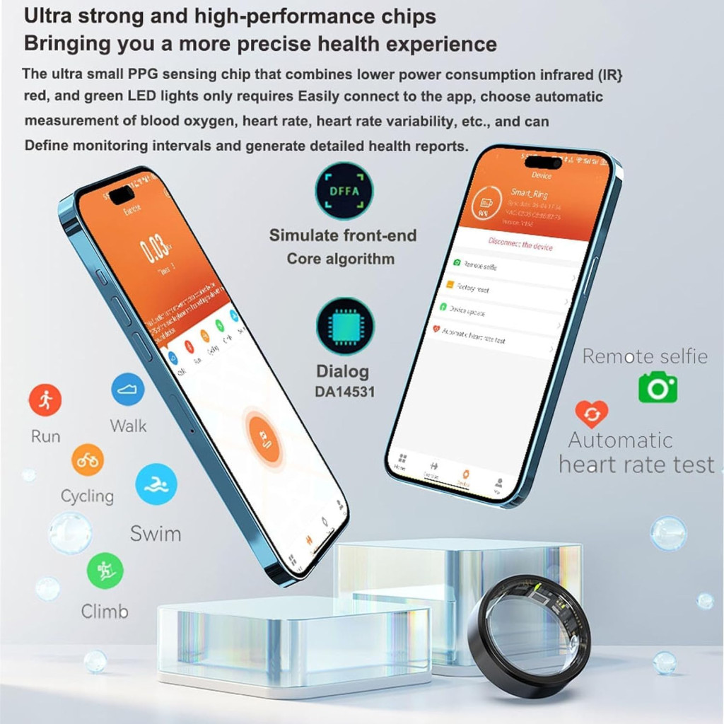 حلقه هوشمند Smart Ring مانیتورینگ سلامتی - یونیسکس