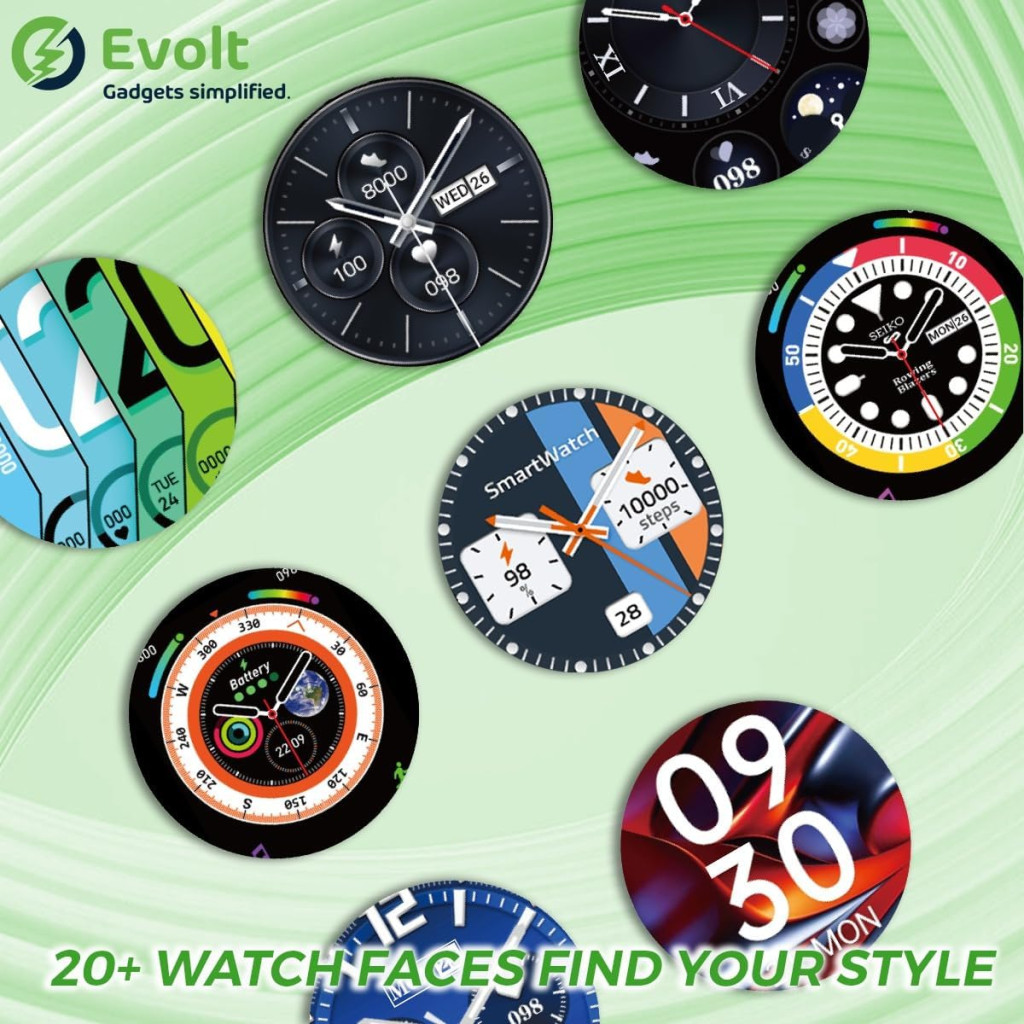 ساعت هوشمند Evolt Aura با صفحه نمایش IPS ویژگی‌های چند منظوره از طریق برنامه Evolt Gadgets