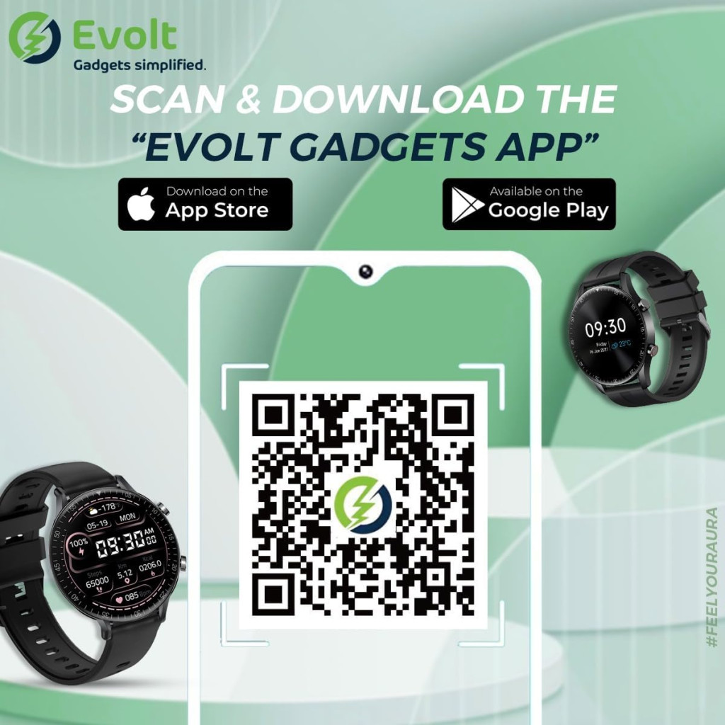 ساعت هوشمند Evolt Aura با صفحه نمایش IPS ویژگی‌های چند منظوره از طریق برنامه Evolt Gadgets