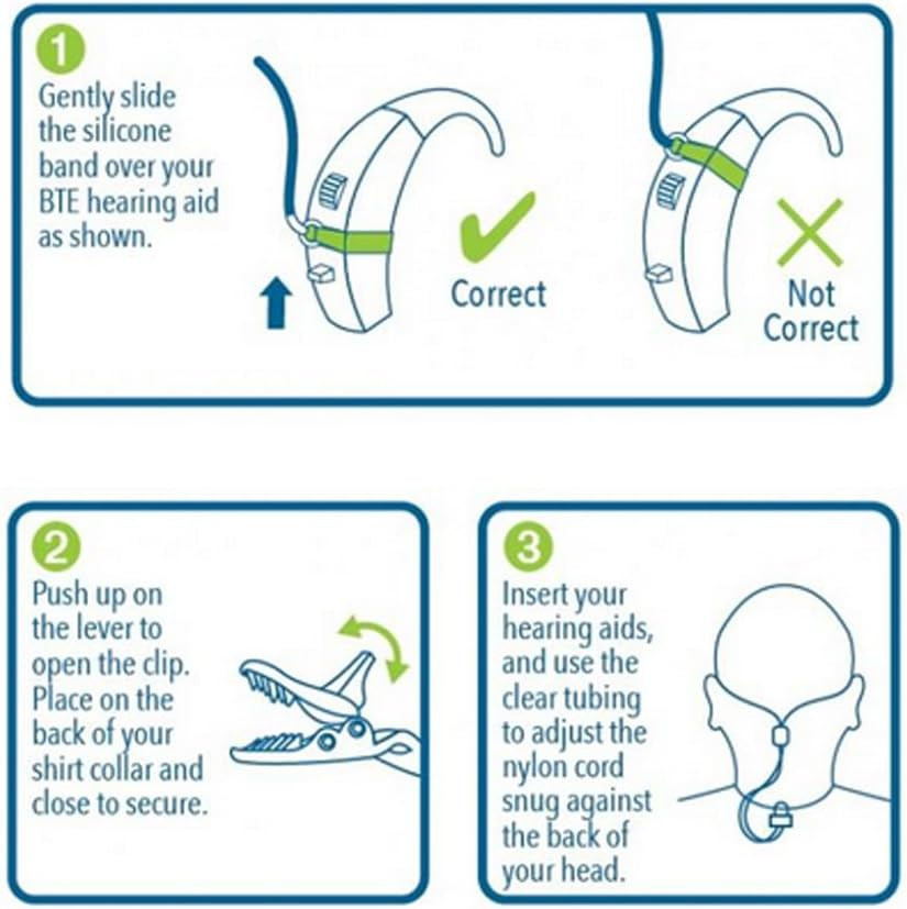 نگهدارنده سمعک Soundlink طرح ببر - قفل محکم برای مدل‌های پشت گوش و داخل گوش