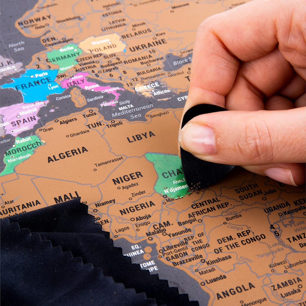 نقشه جهان با امکان علامت گذاری