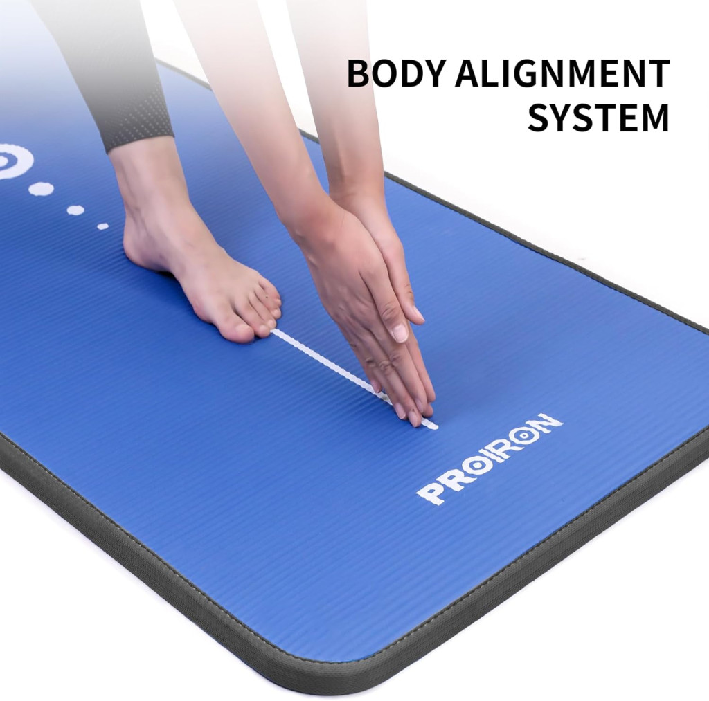 مت یوگا فوق حرفهای PROIRON | ضخامت زیاد، ضد لغزش، مناسب برای تمرین حرفهای