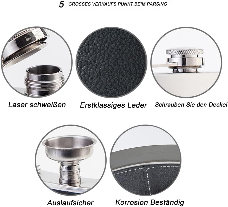 فلاسک استیل چرمی ROIMOE | استایل و کیفیت برای نوشیدنی