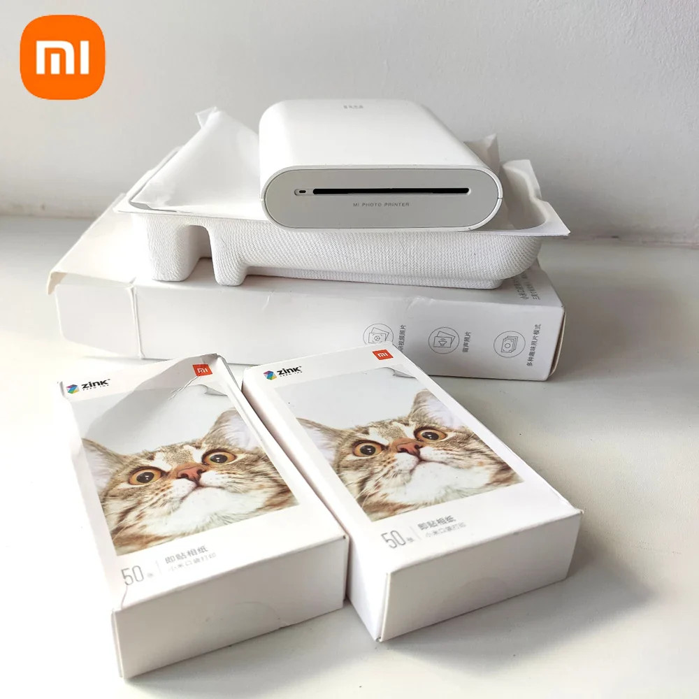پرینتر قابل حمل شیائومی 300dpi | عکس فوری و چاپ آسان در هر مکان
