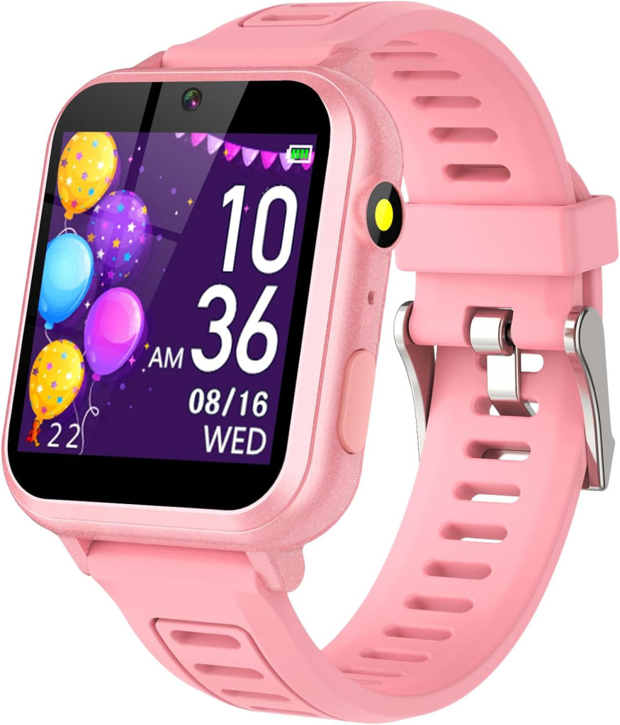 ساعتی هوشمند کودکان Tixpc با دوربین و گام‌شمار — هدیه مناسب دختران 6 تا 12 سال