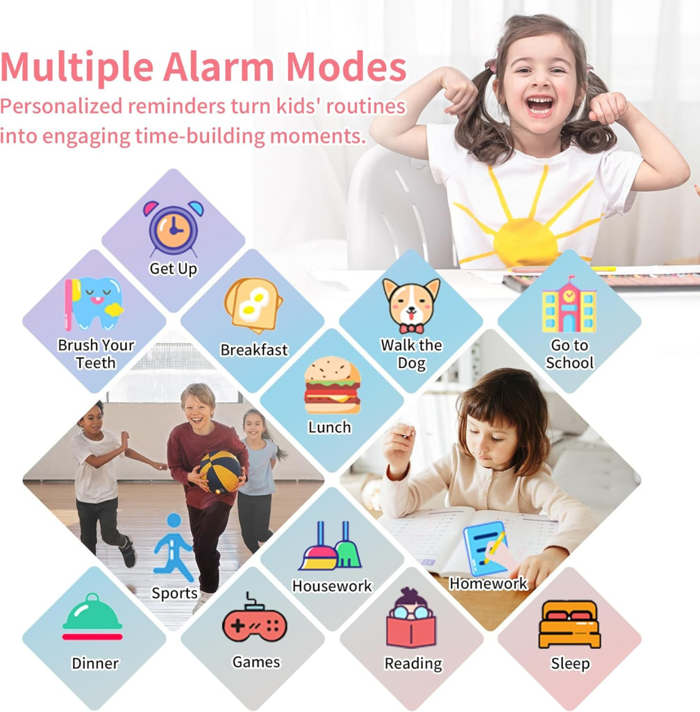 ساعتی هوشمند کودکان Tixpc با دوربین و گام‌شمار — هدیه مناسب دختران 6 تا 12 سال