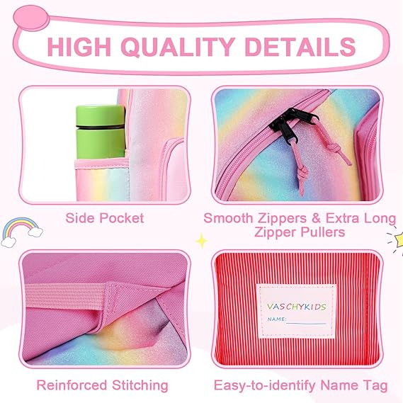 کوله‌پشتی کودک VASCHY سبک و ضدآب — انتخاب ایده‌آل برای مهدکودک