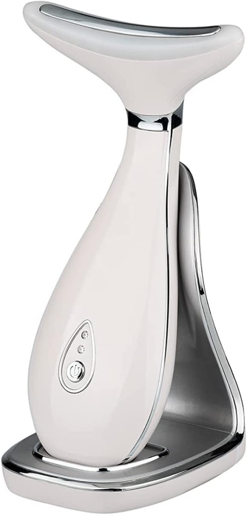 ماساژور صورت و گردن VRAIKO Lily – دستگاه اسکالپتینگ ضد پیری با حرارت، LED سه‌گانه و لرزش